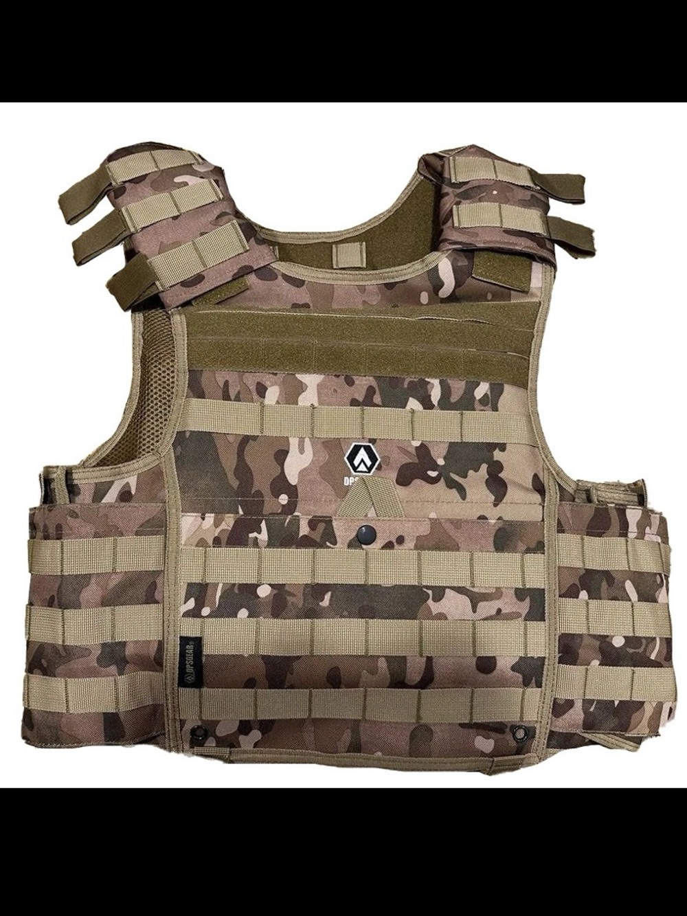 One Size Adult Adjustable Tactical Gear Molle Chest Rig Vest - Multicam